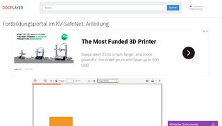 
                            4. Fortbildungsportal im KV-SafeNet. Anleitung - PDF - DocPlayer.org