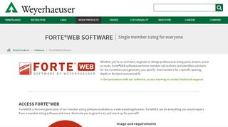 
                            8. Forte®WEB Software :: Weyerhaeuser