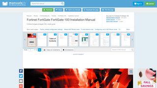 
                            7. Fortinet FortiGate FortiGate-100 Installation Manual