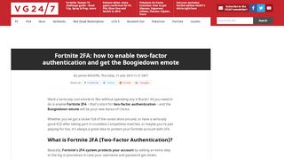 
                            6. Fortnite 2FA: how to enable two-factor authentication and get ...