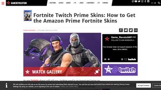 
                            9. Fortnite Twitch Prime Skins: How to Get the Amazon Prime ...