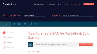 
                            5. Fortnite/Epic Games - Authy