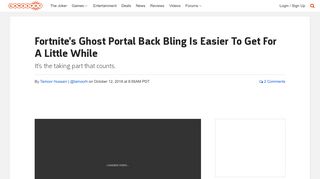 
                            6. Fortnite's Ghost Portal Back Bling Is Easier To Get For A Little ...