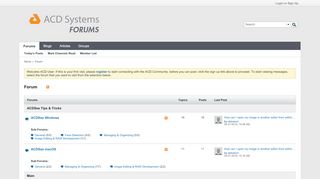 
                            6. Forum - ACD Systems International Inc.