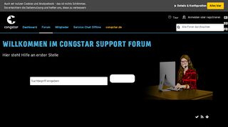 
                            6. Forum - congstar Support Forum