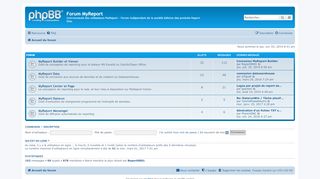 
                            7. Forum MyReport - Page d’accueil