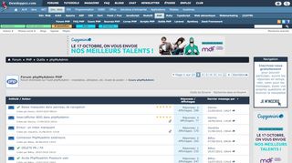 
                            7. Forum phpMyAdmin - developpez.net