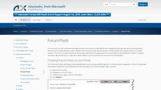 
                            8. Forum Posts · Adxstudio Community