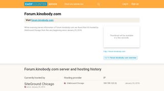 
                            5. Forum.kinobody.com server and hosting history