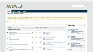 
                            1. Forums - AgWeb Discussions