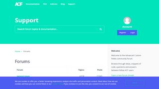
                            3. Forums Archive - ACF Support
