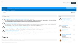 
                            8. Forums - Barracuda Managed Workplace
