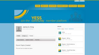 
                            1. Forums James A. King - yess-community.org