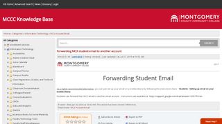 
                            5. Forwarding MC3 student email to another account