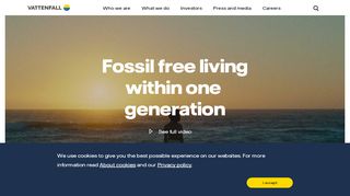 
                            1. Fossil free living within one generation - Vattenfall