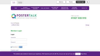 
                            11. Foster Talk • User Control Panel • Login