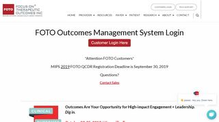 
                            9. FOTO Outcomes Management System Login - FOTO …