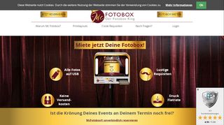 
                            9. Fotobox mieten - AKTIONSPREIS 239 Euro - mit …