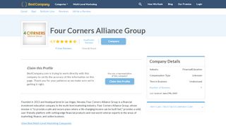 
                            4. Four Corners Alliance Group Reviews | Multi-Level Marketing ...