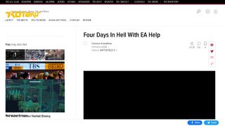 
                            8. Four Days In Hell With EA Help - Kotaku