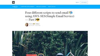 
                            2. Four different scripts to send email using AWS-SES(Simple Email ...