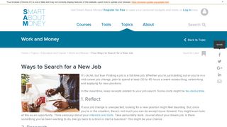 
                            9. Four Ways to Search for a New Job | Smart About Money