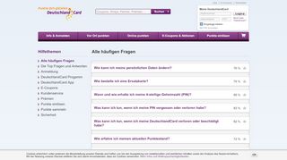 
                            4. Fragen und Antworten | FAQ | DeutschlandCard