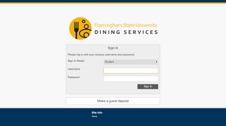 
                            7. Framingham State University Dining Services Home