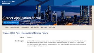 
                            8. France | HEC Paris | International Finance Forum - Bank of America