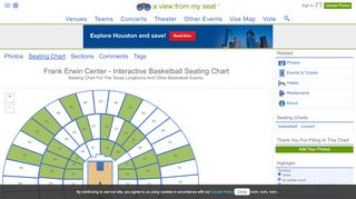 
                            8. Frank Erwin Center - Interactive Seating Chart - A View From My Seat