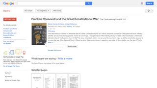 
                            8. Franklin Roosevelt and the Great Constitutional War: The ...