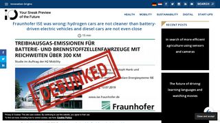 
                            9. Fraunhofer ISE was wrong: hydrogen cars are not cleaner ...