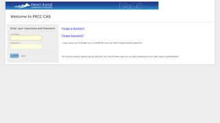 
                            10. FRCC Login - Colorado Community College System