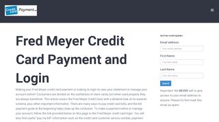 
                            9. Fred Meyer Credit Card Payment - Login - Address ...