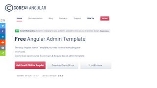 
                            7. Free Angular Admin Template · CoreUI