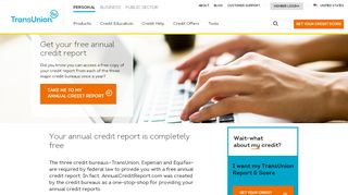 
                            9. Free Annual Credit Report | TransUnion