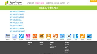 
                            6. Free App Maker - appsgeyser.io