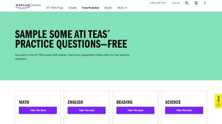 
                            3. Free ATI TEAS Practice | Kaplan Test Prep