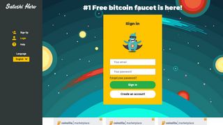 
                            3. Free bitcoins for everyone at Satoshi Hero faucet!