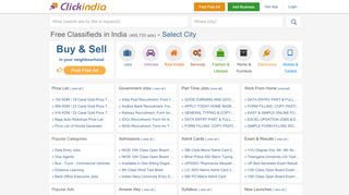 
                            9. Free Buy Sell Classified Ads - Clickindia Mobile