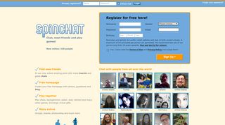 
                            2. Free chat, Meet friends, Play games online - Spinchat.com