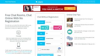 
                            4. Free Chat Rooms,Free Online Chat With No Registration 2019