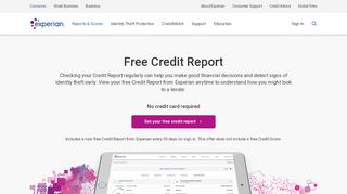 
                            6. Free Credit Report - Experian
