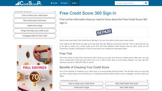 
                            3. Free Credit Score 360 Sign In - CreditScorePro.Net