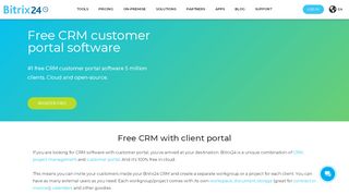 
                            10. Free CRM customer portal software - Bitrix24