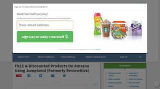 
                            5. FREE & Discounted Products On Amazon Using JumpSend ...