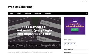 
                            7. Free Download: Animated jQuery Login and …