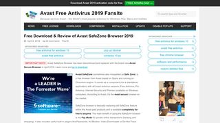 
                            9. Free Download of Avast SafeZone Browser 2019 - getavast.net