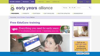 
                            1. Free EduCare training | early years alliance