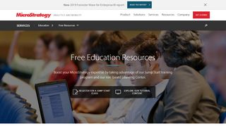 
                            7. Free Education Resources - MicroStrategy